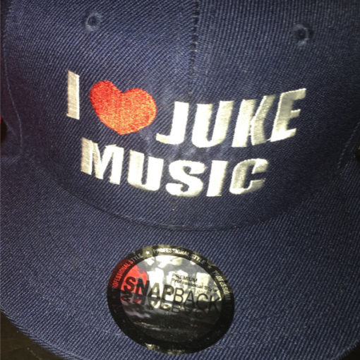 I Love Juke Music Snapback Hat (navy)