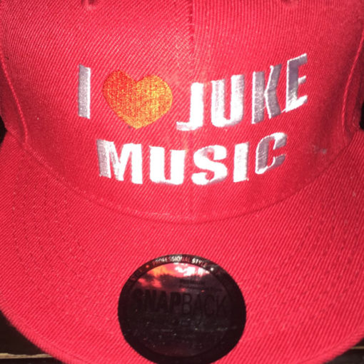 I Love Juke Music Snapback Hat (red)